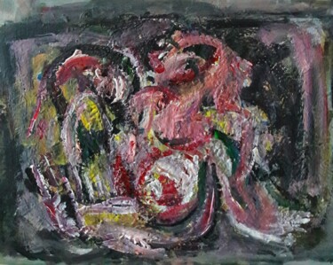 Pintura intitulada "femme absurde de ma…" por Sam Keusseyan Gladiateur, Obras de arte originais, Acrílico