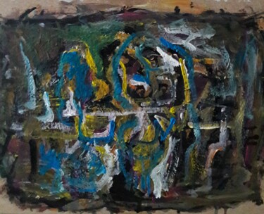 Pittura intitolato "côté de son l'ombre" da Sam Keusseyan Gladiateur, Opera d'arte originale, Acrilico