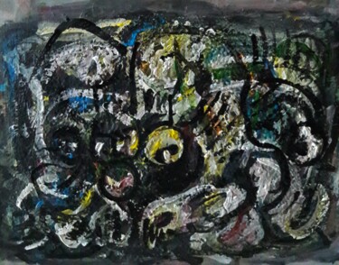 Картина под названием "mixte 5" - Sam Keusseyan Gladiateur, Подлинное произведение искусства, Акрил