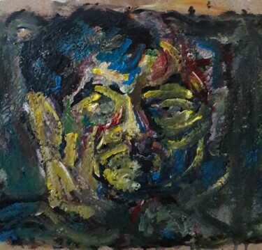 Peinture intitulée "autoportrait g" par Sam Keusseyan Gladiateur, Œuvre d'art originale, Acrylique
