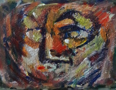 Painting titled "silence u" by Sam Keusseyan Gladiateur, Original Artwork, Acrylic