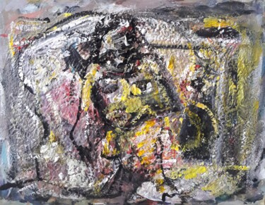 Pintura titulada "femme sur fauteuil 1" por Sam Keusseyan Gladiateur, Obra de arte original, Acrílico