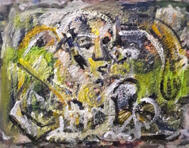 Peinture intitulée "un baissier jeune" par Sam Keusseyan Gladiateur, Œuvre d'art originale, Acrylique
