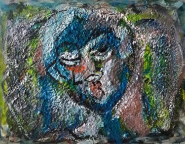 Painting titled "Jolie bouche" by Sam Keusseyan Gladiateur, Original Artwork, Acrylic
