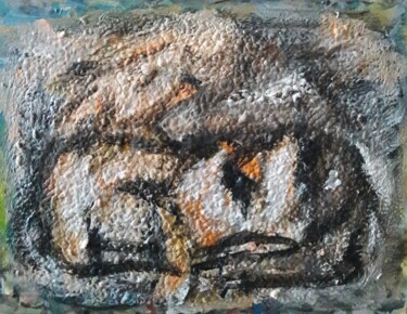 Pintura intitulada "il ourlet le taurea…" por Sam Keusseyan Gladiateur, Obras de arte originais, Acrílico