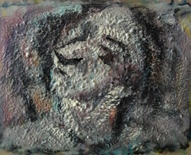 Painting titled "miroir" by Sam Keusseyan Gladiateur, Original Artwork, Acrylic