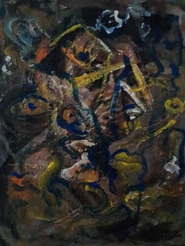 Pintura intitulada "les gueules.." por Sam Keusseyan Gladiateur, Obras de arte originais, Acrílico