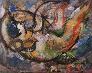 Pintura intitulada "une rêve dans le ci…" por Sam Keusseyan Gladiateur, Obras de arte originais, Acrílico