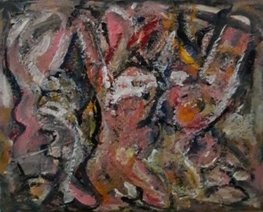 Painting titled "femmes comme des bo…" by Sam Keusseyan Gladiateur, Original Artwork, Acrylic