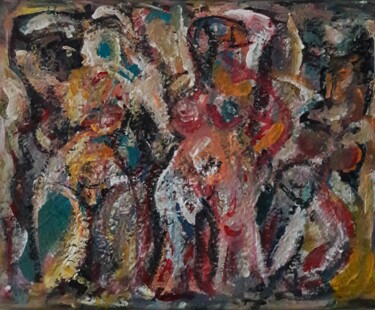 Pittura intitolato "femmes dans un bell…" da Sam Keusseyan Gladiateur, Opera d'arte originale, Acrilico