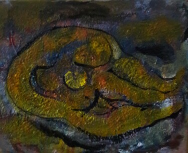 Ζωγραφική με τίτλο "dans sommeil" από Sam Keusseyan Gladiateur, Αυθεντικά έργα τέχνης, Ακρυλικό