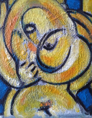 Peinture intitulée "mon Amour" par Sam Keusseyan Gladiateur, Œuvre d'art originale, Acrylique