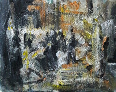 Painting titled "dans un palais" by Sam Keusseyan Gladiateur, Original Artwork, Acrylic