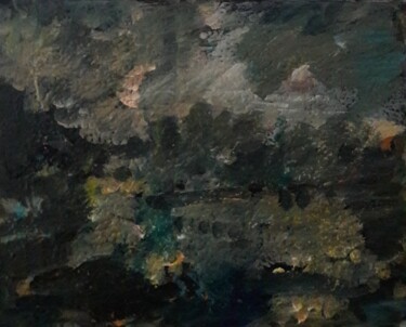 Malerei mit dem Titel "l'orage" von Sam Keusseyan Gladiateur, Original-Kunstwerk, Acryl