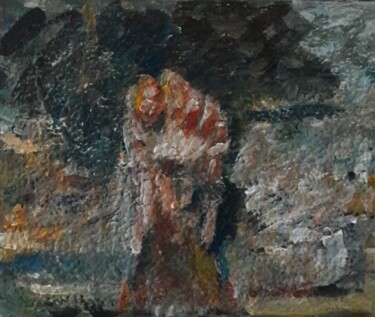 Pittura intitolato "pied" da Sam Keusseyan Gladiateur, Opera d'arte originale, Acrilico