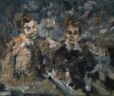 Peinture intitulée "maître" par Sam Keusseyan Gladiateur, Œuvre d'art originale, Acrylique