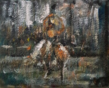 Peinture intitulée "danseuse" par Sam Keusseyan Gladiateur, Œuvre d'art originale, Acrylique