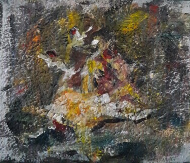 Painting titled "anges au tour du co…" by Sam Keusseyan Gladiateur, Original Artwork, Acrylic