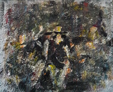 Malerei mit dem Titel "chapeaux jeun" von Sam Keusseyan Gladiateur, Original-Kunstwerk, Acryl