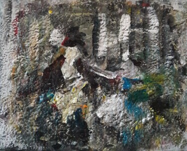 Schilderij getiteld "mère et fille" door Sam Keusseyan Gladiateur, Origineel Kunstwerk, Acryl