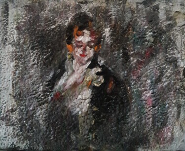 Schilderij getiteld "chambre blanche" door Sam Keusseyan Gladiateur, Origineel Kunstwerk, Acryl