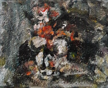 Malerei mit dem Titel "bouquet des  fleurs" von Sam Keusseyan Gladiateur, Original-Kunstwerk, Acryl