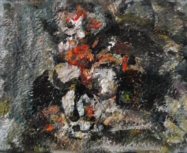 Painting titled "bouquet des  fleurs" by Sam Keusseyan Gladiateur, Original Artwork, Acrylic