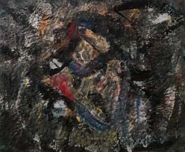 Pintura titulada "sous la pluie" por Sam Keusseyan Gladiateur, Obra de arte original, Acrílico