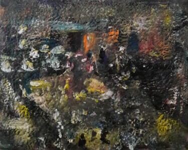 Malerei mit dem Titel "village arabe" von Sam Keusseyan Gladiateur, Original-Kunstwerk, Acryl