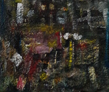 Painting titled "chambre noir" by Sam Keusseyan Gladiateur, Original Artwork, Acrylic