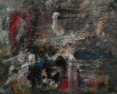 Peinture intitulée "silence dans salon" par Sam Keusseyan Gladiateur, Œuvre d'art originale, Acrylique