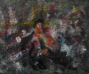 Pittura intitolato "enfants nbkjiujk" da Sam Keusseyan Gladiateur, Opera d'arte originale, Acrilico