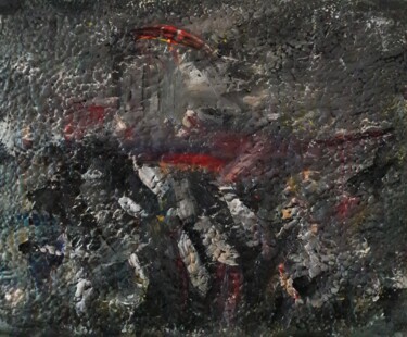 Painting titled "gommage" by Sam Keusseyan Gladiateur, Original Artwork, Acrylic