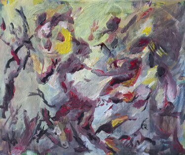 Peinture intitulée "L'enfer blanche" par Sam Keusseyan Gladiateur, Œuvre d'art originale, Acrylique