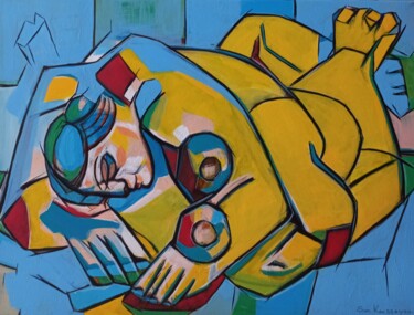 Pintura intitulada "" une rêve à elle m…" por Sam Keusseyan Gladiateur, Obras de arte originais, Acrílico