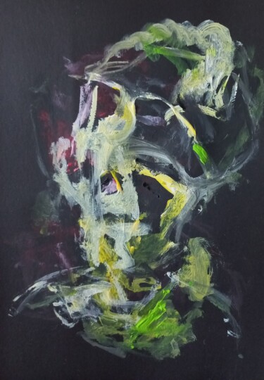 Painting titled "Autoportrait renais…" by Sam Keusseyan Gladiateur, Original Artwork, Acrylic