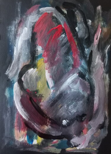 Painting titled "Danseuse jjhh7" by Sam Keusseyan Gladiateur, Original Artwork, Acrylic