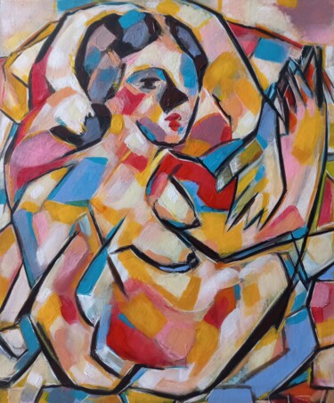 Peinture intitulée "" mon amour adoré "…" par Sam Keusseyan Gladiateur, Œuvre d'art originale, Acrylique