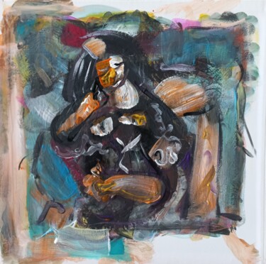 Pintura titulada "" sur fauteuil "  l…" por Sam Keusseyan Gladiateur, Obra de arte original, Acrílico