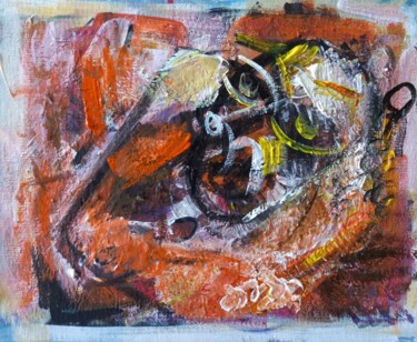 Painting titled "" rêveuse "  vcxw" by Sam Keusseyan Gladiateur, Original Artwork, Acrylic