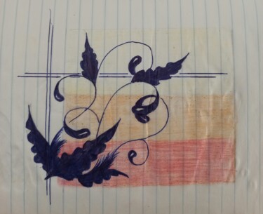 Peinture intitulée "Dessin déco e" par Sam Keusseyan Gladiateur, Œuvre d'art originale, Crayon