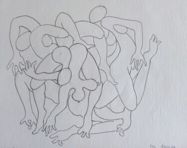 Peinture intitulée "" la fête de l'enfe…" par Sam Keusseyan Gladiateur, Œuvre d'art originale, Crayon