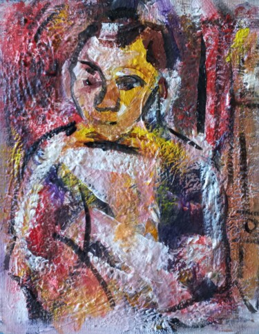 Painting titled "Portrait Picasso. 1" by Sam Keusseyan Gladiateur, Original Artwork, Acrylic