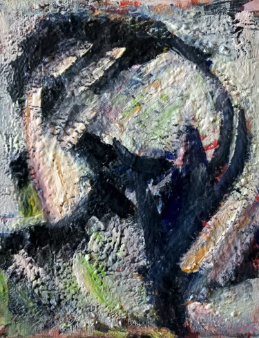 Картина под названием "" ses pensées.." 2" - Sam Keusseyan Gladiateur, Подлинное произведение искусства, Акрил