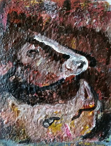 Pittura intitolato "" .. vous êtes viva…" da Sam Keusseyan Gladiateur, Opera d'arte originale, Acrilico