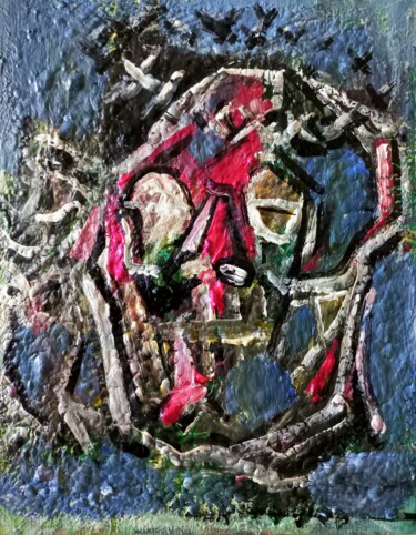 Malerei mit dem Titel "" les épines sur to…" von Sam Keusseyan Gladiateur, Original-Kunstwerk, Acryl
