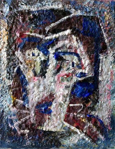Картина под названием "" mixte.." t4" - Sam Keusseyan Gladiateur, Подлинное произведение искусства, Акрил
