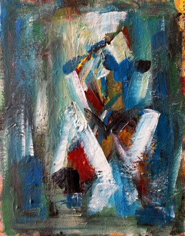 Painting titled "" un cœur amoureuse…" by Sam Keusseyan Gladiateur, Original Artwork, Acrylic