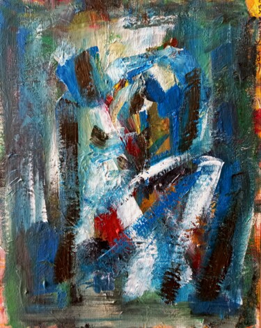 Painting titled "" un cœur amoureuse…" by Sam Keusseyan Gladiateur, Original Artwork, Acrylic