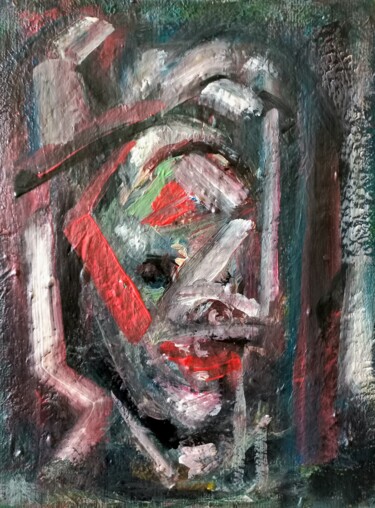 Peinture intitulée "" il mantes pas.." 9" par Sam Keusseyan Gladiateur, Œuvre d'art originale, Acrylique